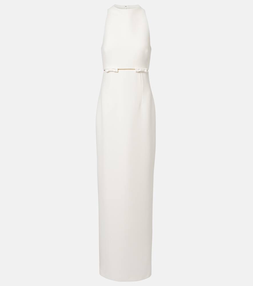 

Свадебное платье Jalie из крепа с бантом Safiyaa, Ivory