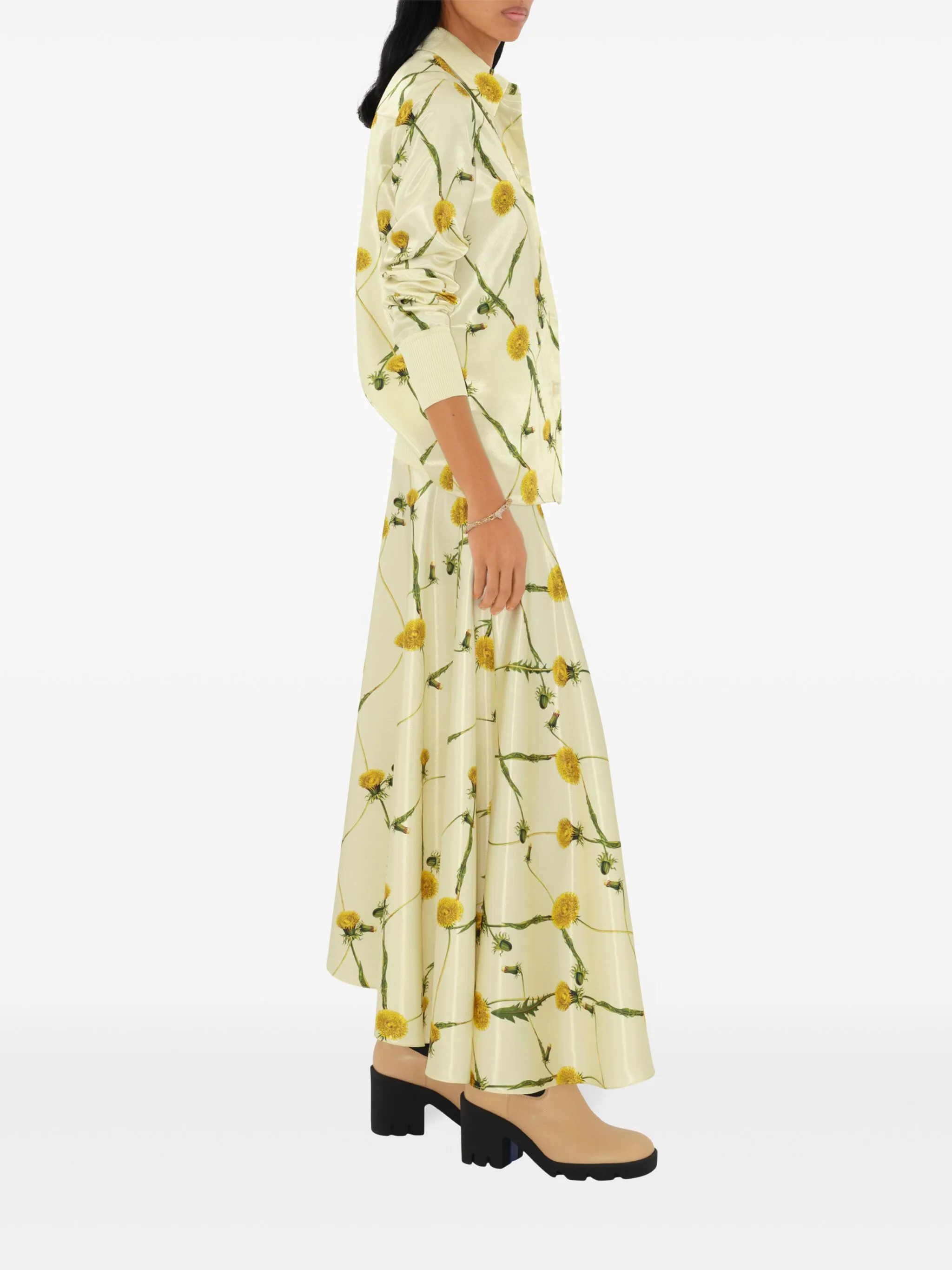 Юбка Dandelion Burberry, женская, сухая чистка, желтый — фото 3