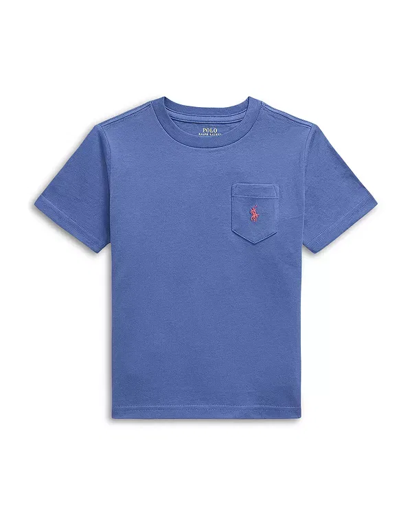 Детская футболка хлопковая Polo Ralph Lauren, зеленый — фото 4