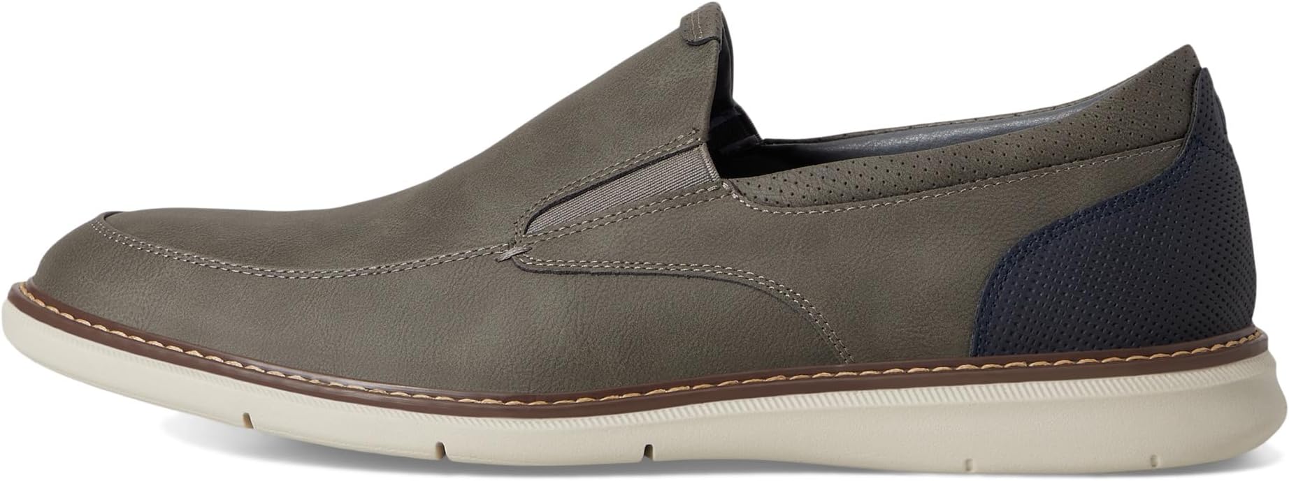 Лоферы Nunn Bush Chase Moccasin Toe Slip-On Lightweight Contemporary Loafer, цвет Gray — фото 4