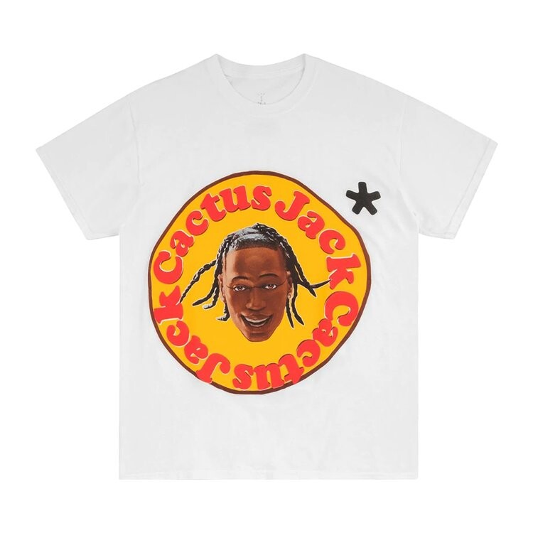 

Футболка Cactus Jack by Travis Scott x Cactus Plant Flea Market 60 Seconds T-Shirt 'White', белый