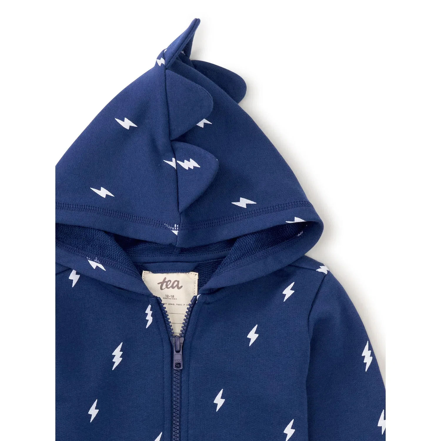 Детское худи с принтом молний Spike Out Baby Tea Collection, Lightning Bolts — фото 3