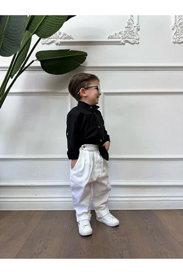 Детские брюки для девочек хлопковые Bohemiankids Baby Wear, Black — фото 3