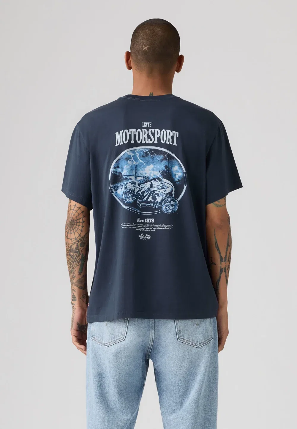 Футболка свободного кроя с принтом Levi'S, Nightfall Navy