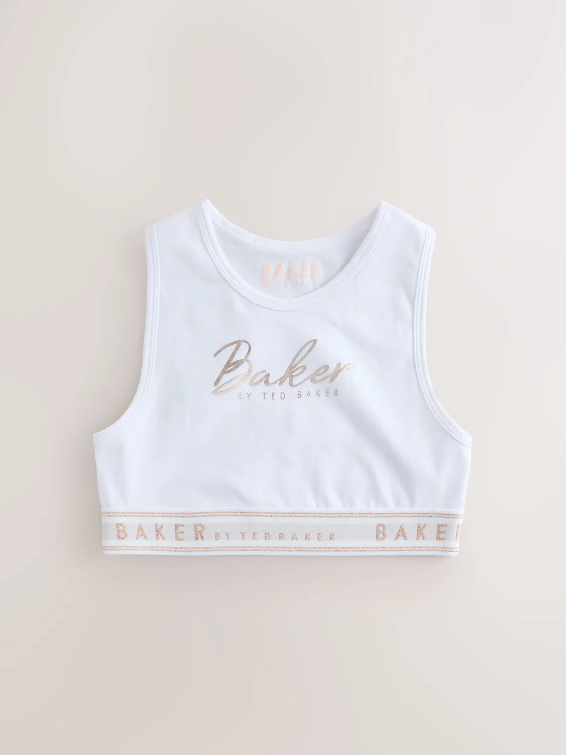 Топ Baker by Ted Baker белого цвета — фото 3