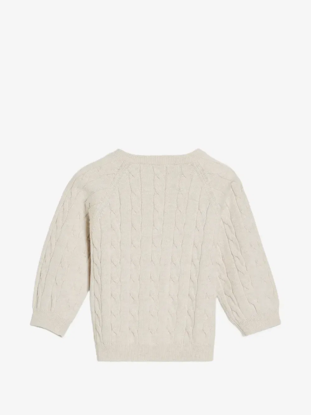 Вязаный свитер Берни Brunello Cucinelli Kids, бежевый — фото 2