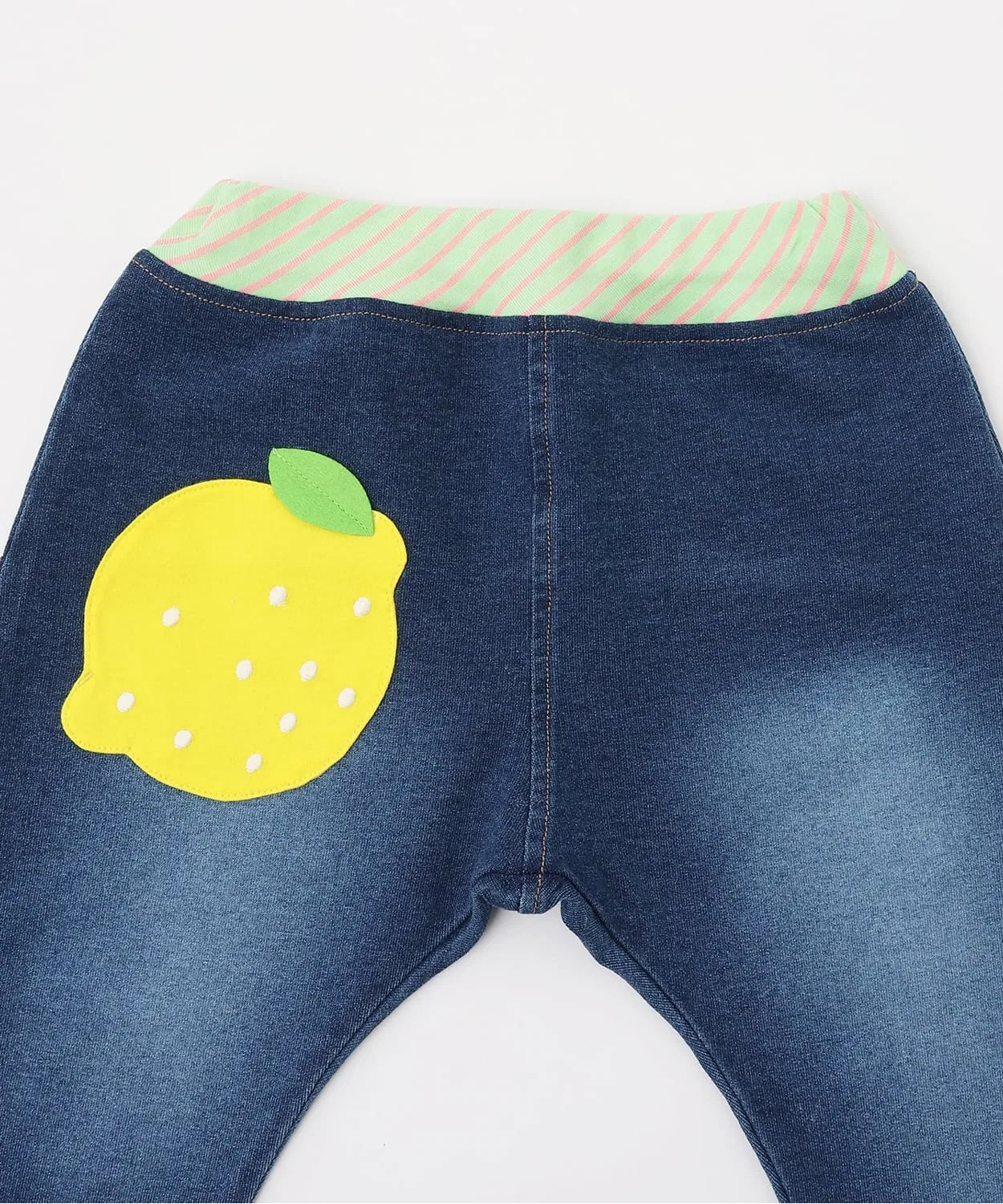 Детские джинсовые брюки с принтом цитруса, модель Citrus Knit, baby cheer, Navy — фото 3