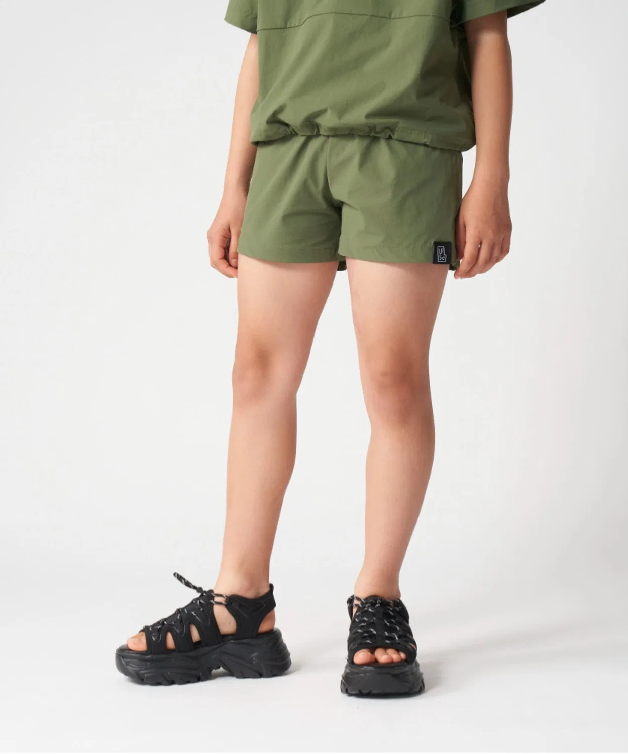Детские шорты с принтом Stretch Rip Shorts LOWRYS FARM SCHOOL, Khaki