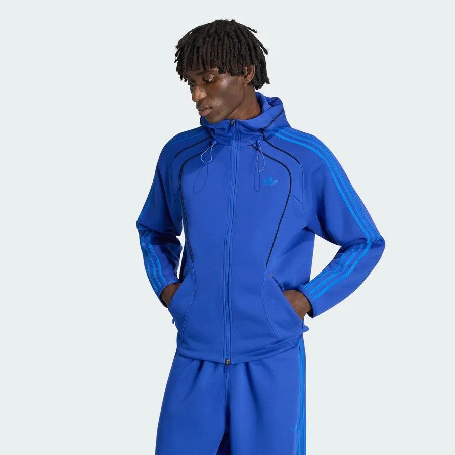Худи на молнии ADIDAS ORIGINALS Teamgeist 26 цвета королевского синего цвета — фото 2