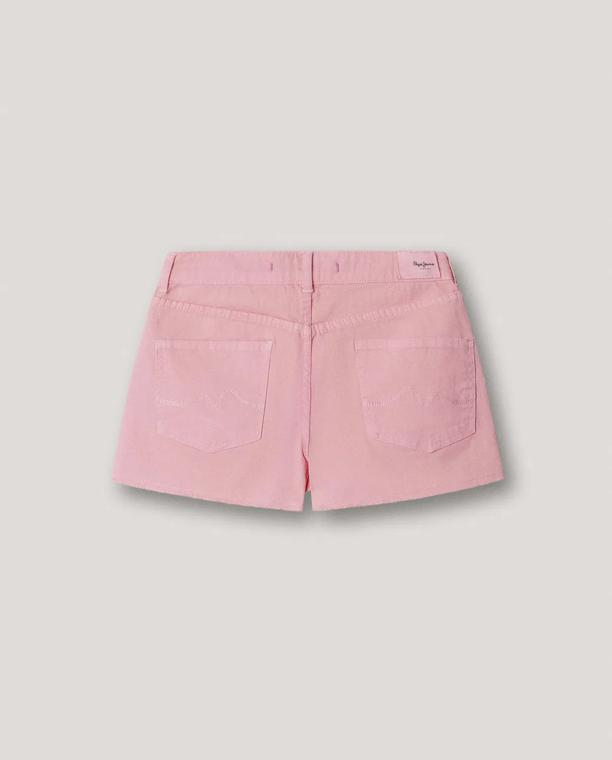 Детские шорты для девочек с эффектом потертости Ofra Pepe Jeans, Rosa — фото 2