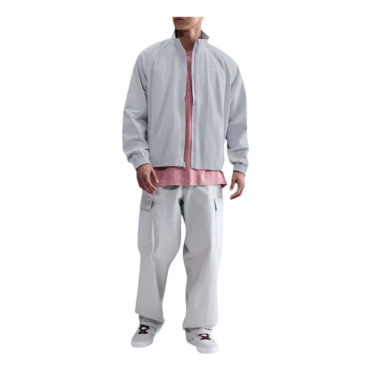 Мужская куртка с джинсовой тканью Nike SB Denim Full-Zip Track Jacket, серый
