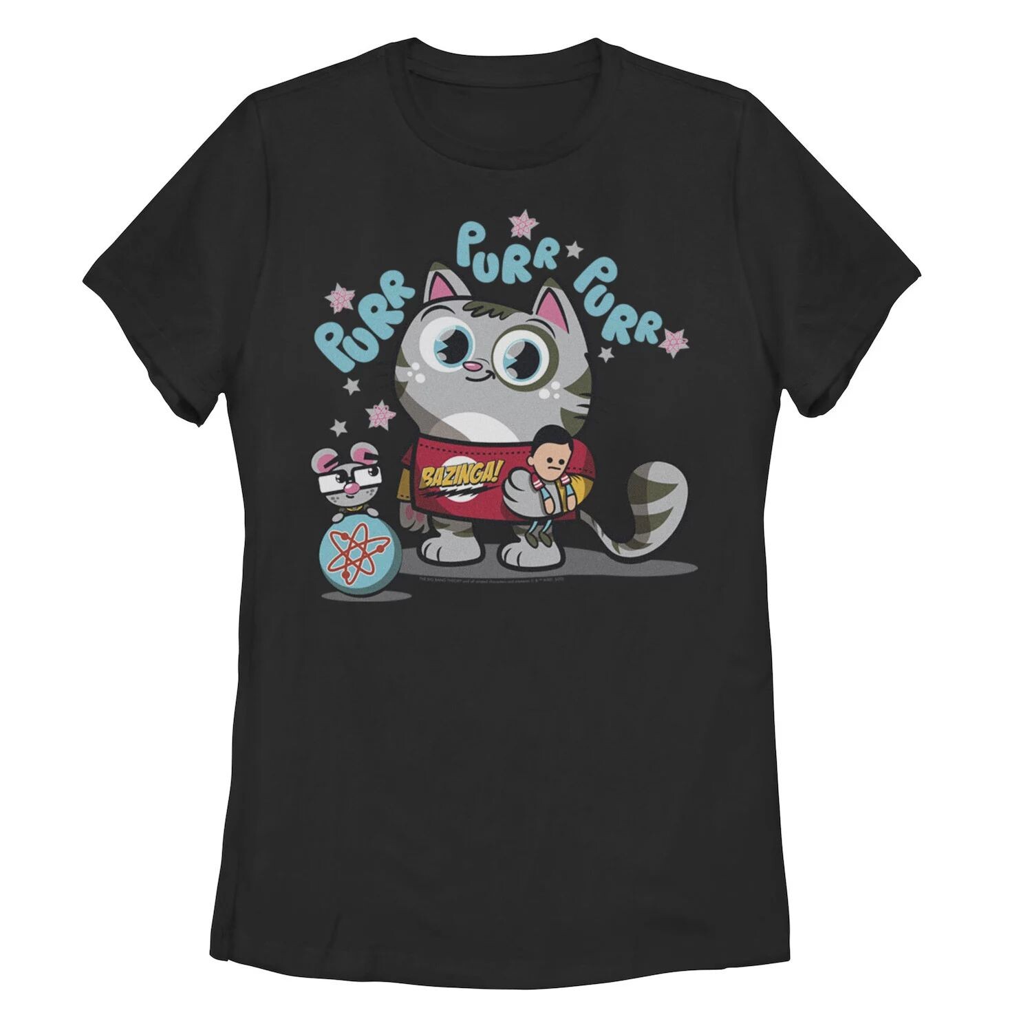 

Футболка «Теория большого взрыва» для юниоров Purr Purr Purr Purr Licensed Character, черный