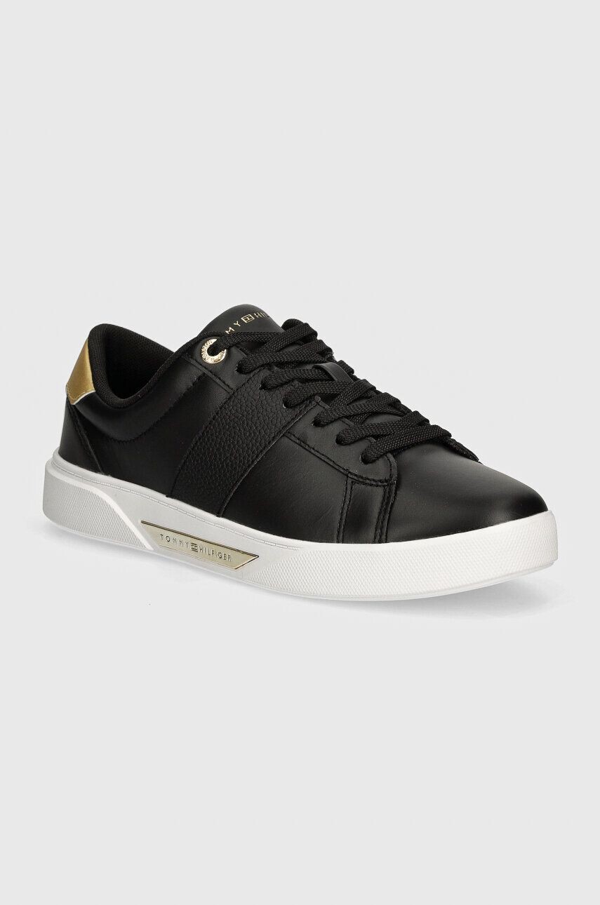 

Кожаные кроссовки Tommy Hilfiger CHIC PANEL COURT SNEAKER, черный