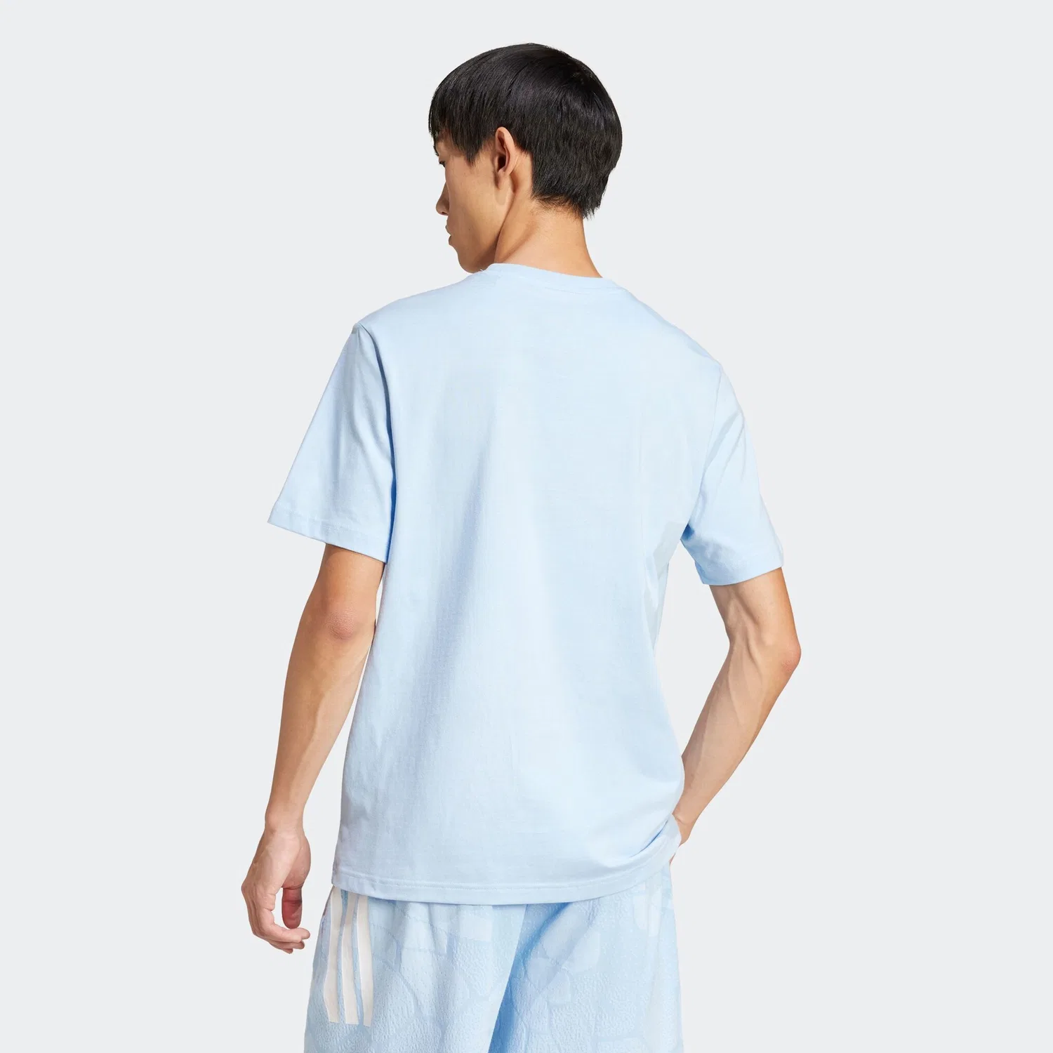 Детская футболка с принтом Adidas Sportswear, Glow Blue — фото 4