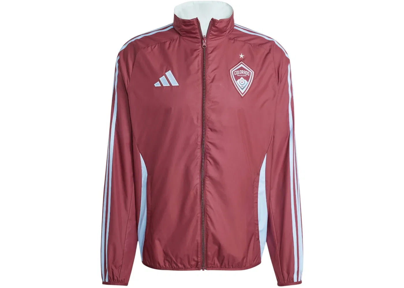 Мужская двусторонняя куртка Anthem Colorado Rapids Adidas, цвет Shadow Red