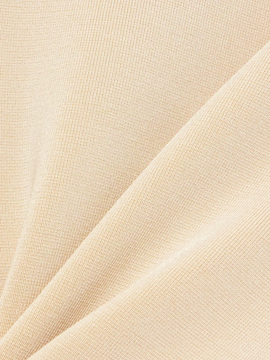 Мини-платье Cubista из эластичного трикотажа с открытыми плечами и спинкой Jacquemus, желтый — фото 4