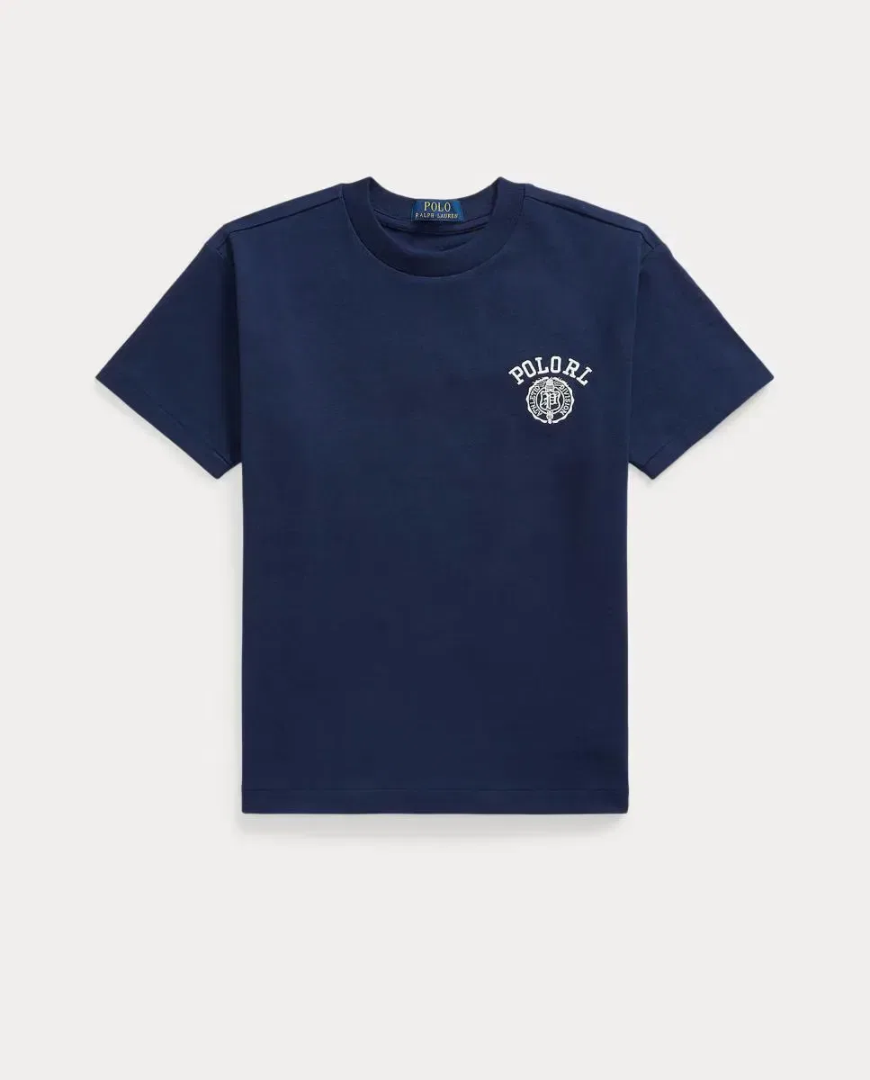 Детская футболка оверсайз с принтом Polo Ralph Lauren, Azul Marino