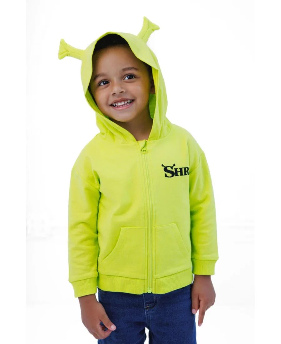 Худи на молнии с 3D ушами Шрека Shrek Shrek Lime Green — фото 2