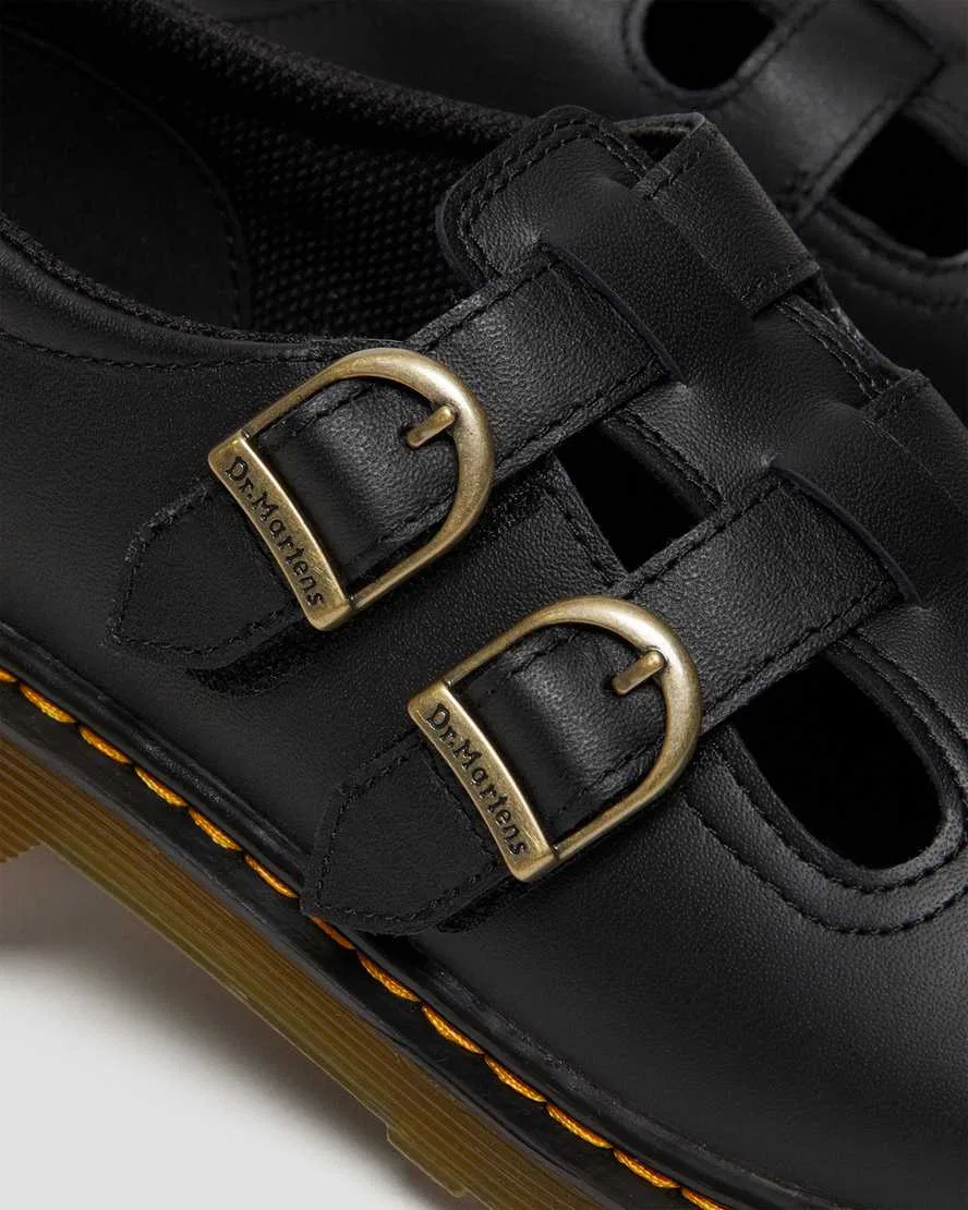 Детские туфли Мэри Джейн на ремешках Dr. Martens 8065 Softy T, черный — фото 3