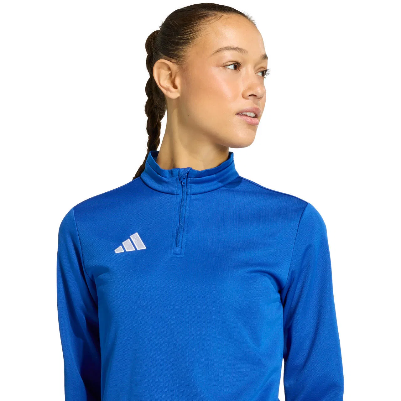Женский тренировочный топ с длинным рукавом adidas Entrada 26, Blue Jeans — фото 4