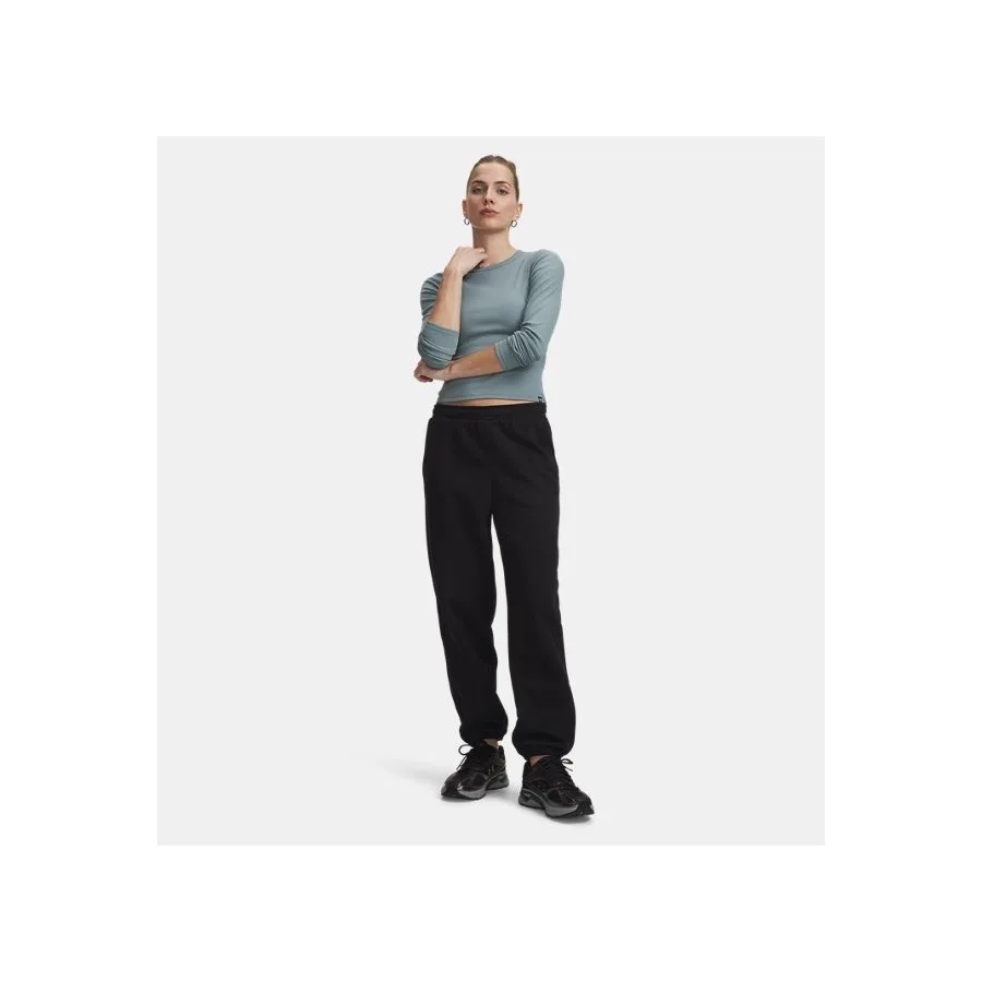 Спортивные штаны с плотным футером UA Icon Heavyweight, Under Armour, Черный — фото 3