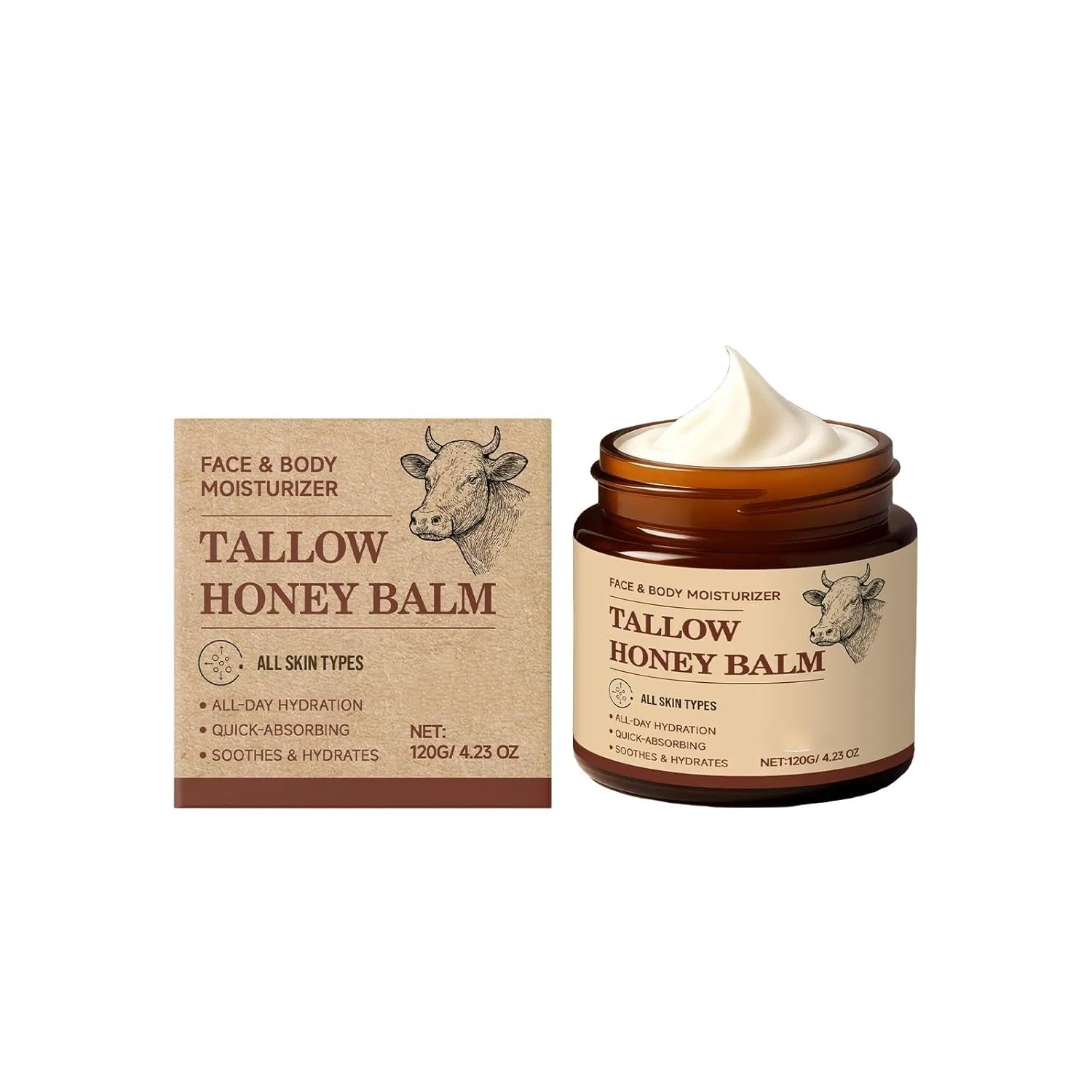Крем для тела Sheabutter-Honig-Feuchtigkeitscreme, kuhbsdg, 120 г