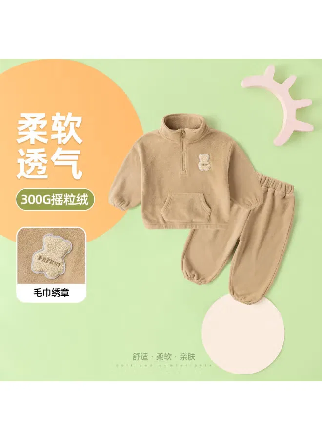 Комплект детской одежды для кемпинга с зимним утеплением, модель Boys' camping set, Doodle Home, хаки — фото 2