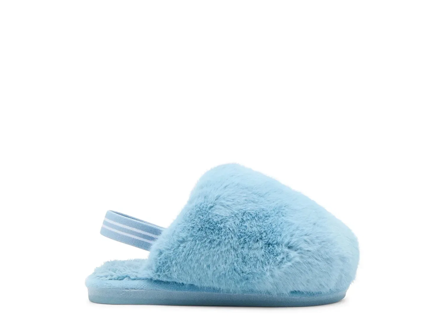 Тапочки Poof с искусственным мехом, Steve Madden, голубой — фото 2