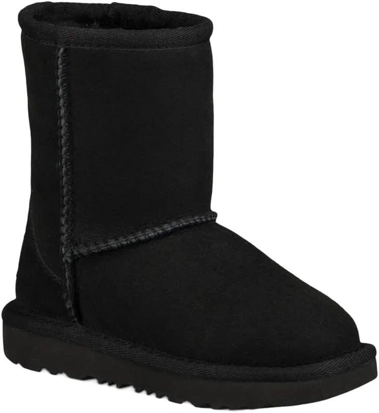 Детские ботинки для девочек Classic II UGG, Black — фото 2