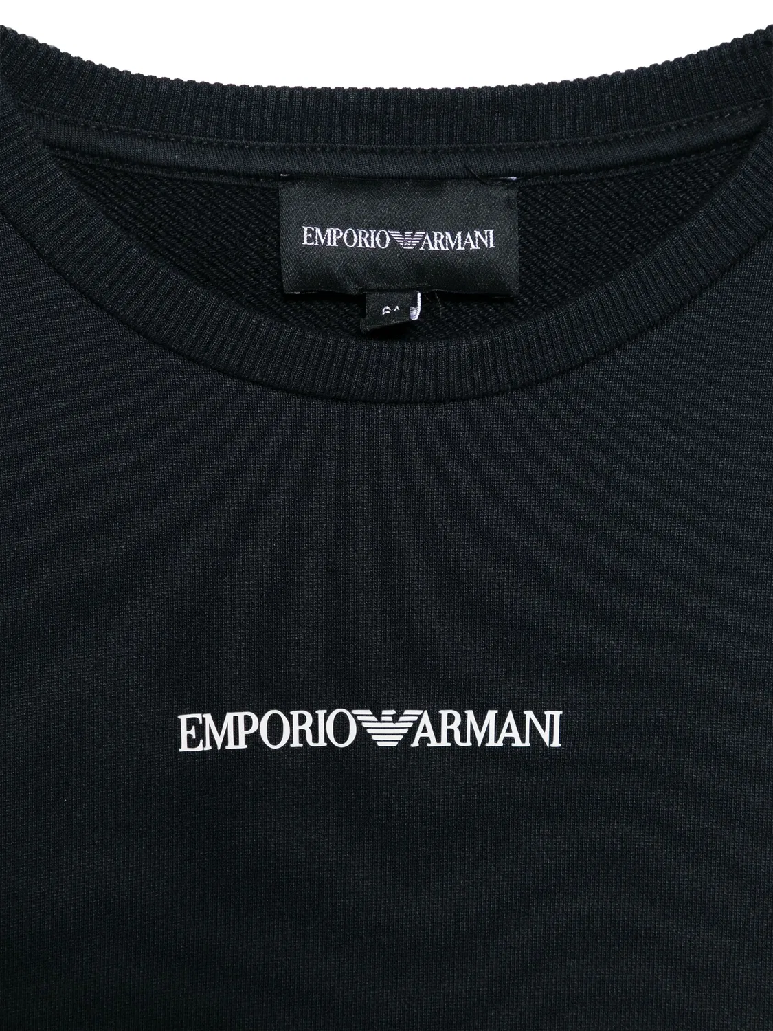 Толстовка с логотипом Emporio Armani, темно-синий — фото 3