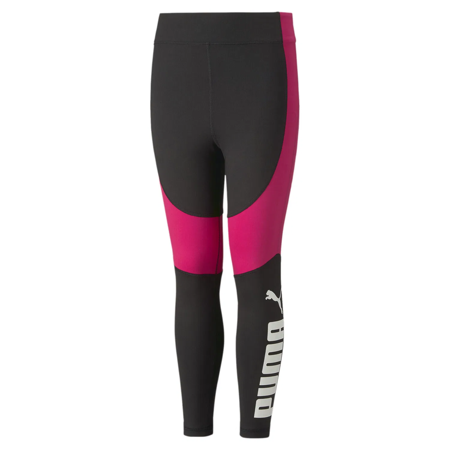 Детские леггинсы с высокой посадкой Favourite High-Waist 7/8 Tights Puma, Черный Розовый