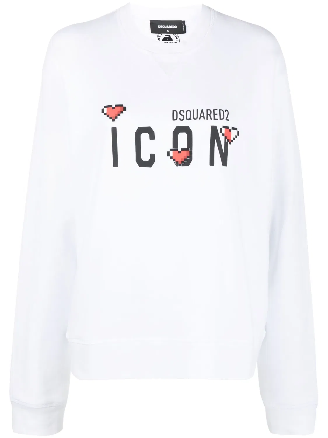 Толстовка с Принтом Иконы DSQUARED2, белый