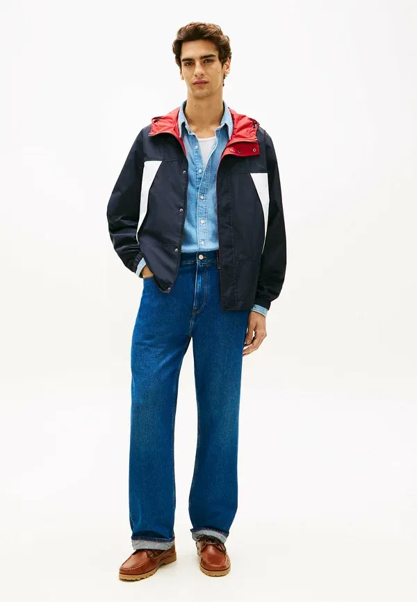 Куртка на молнии с капюшоном Reversible Colour-blocked Tommy Hilfiger, Navy Blue, темно-синий — фото 2