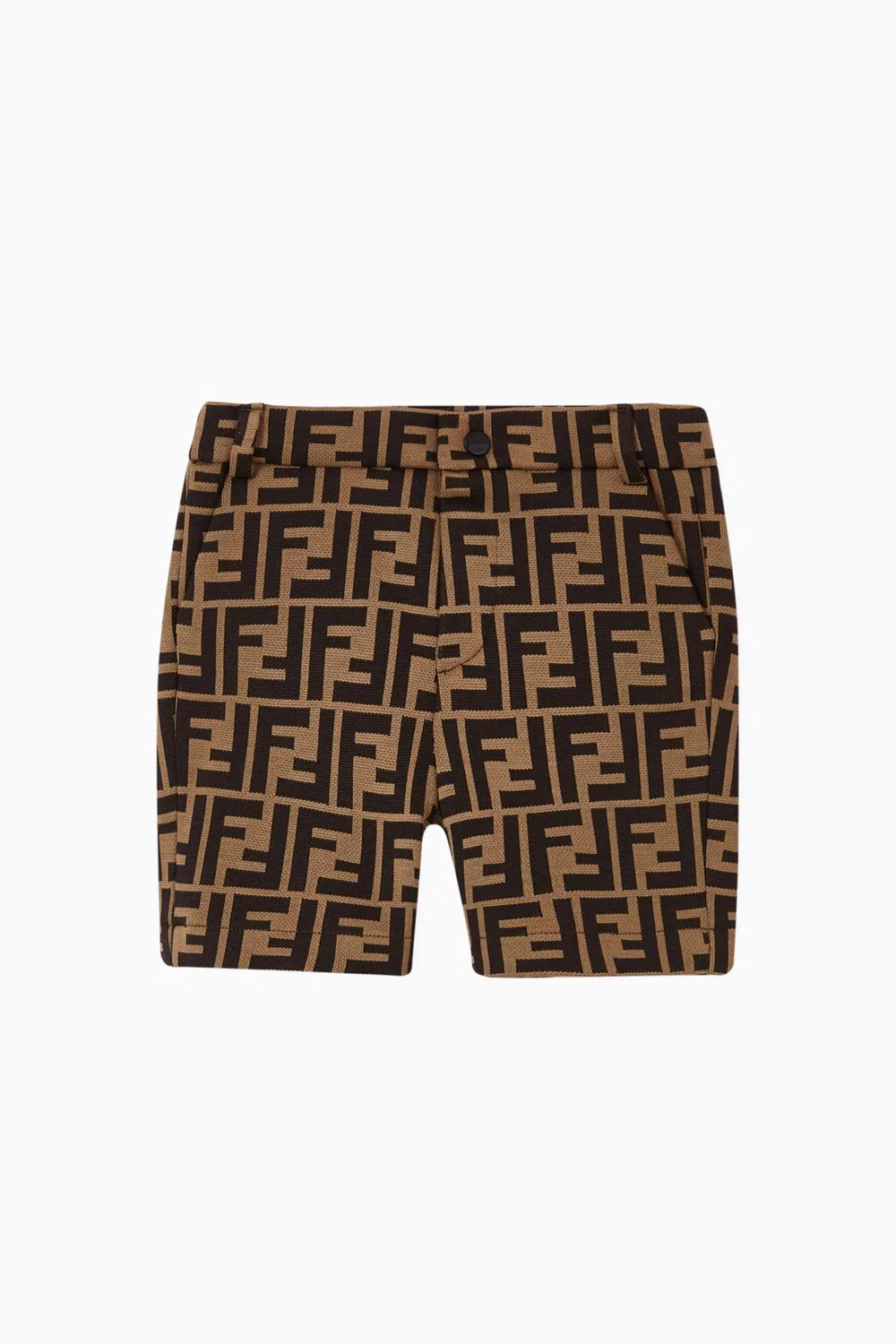 Шорты хлопковые с логотипом FF, Fendi