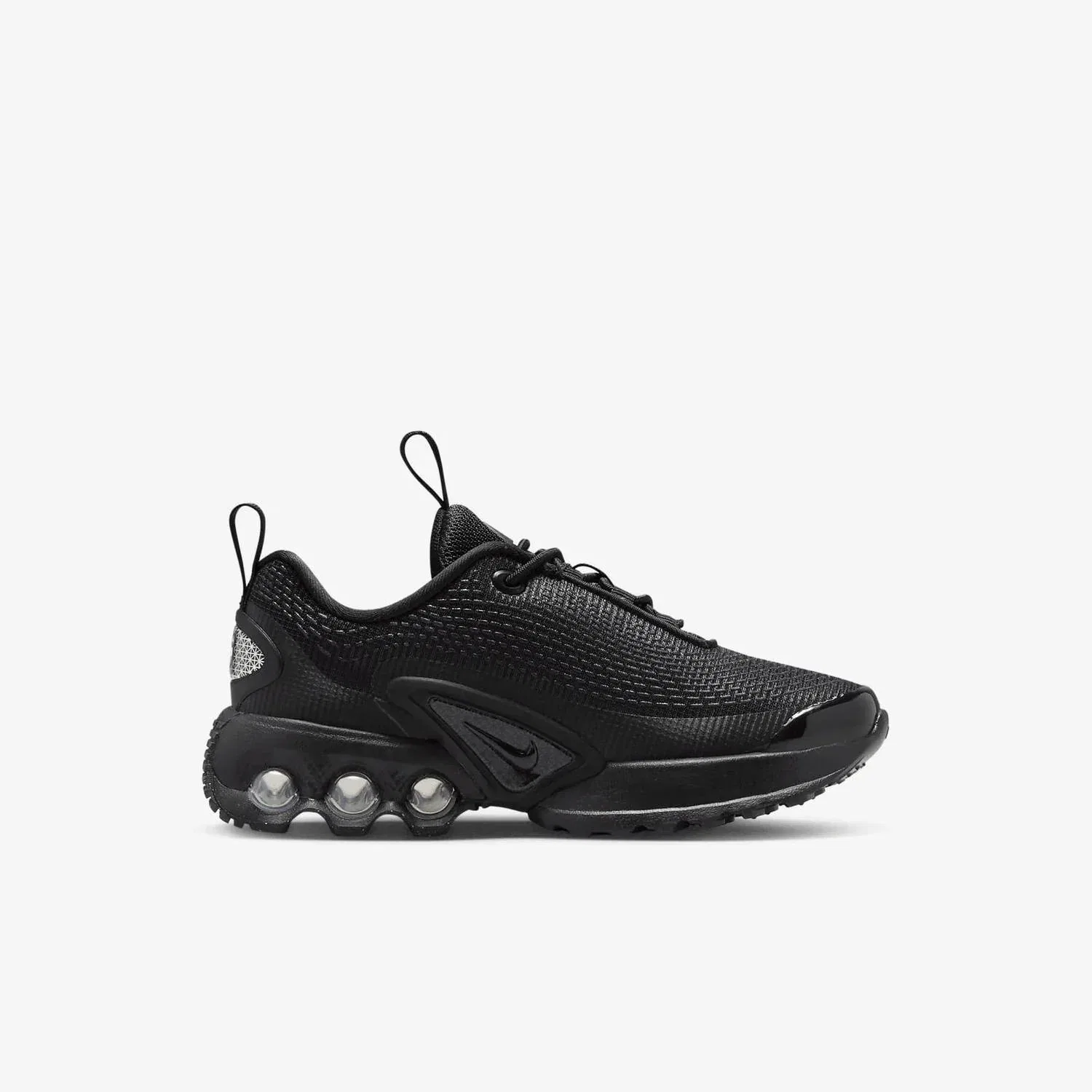 Детские кроссовки для мальчиков с технологией Dynamic Air Air Max Dn Nike, Black Metallic Dark Grey — фото 2