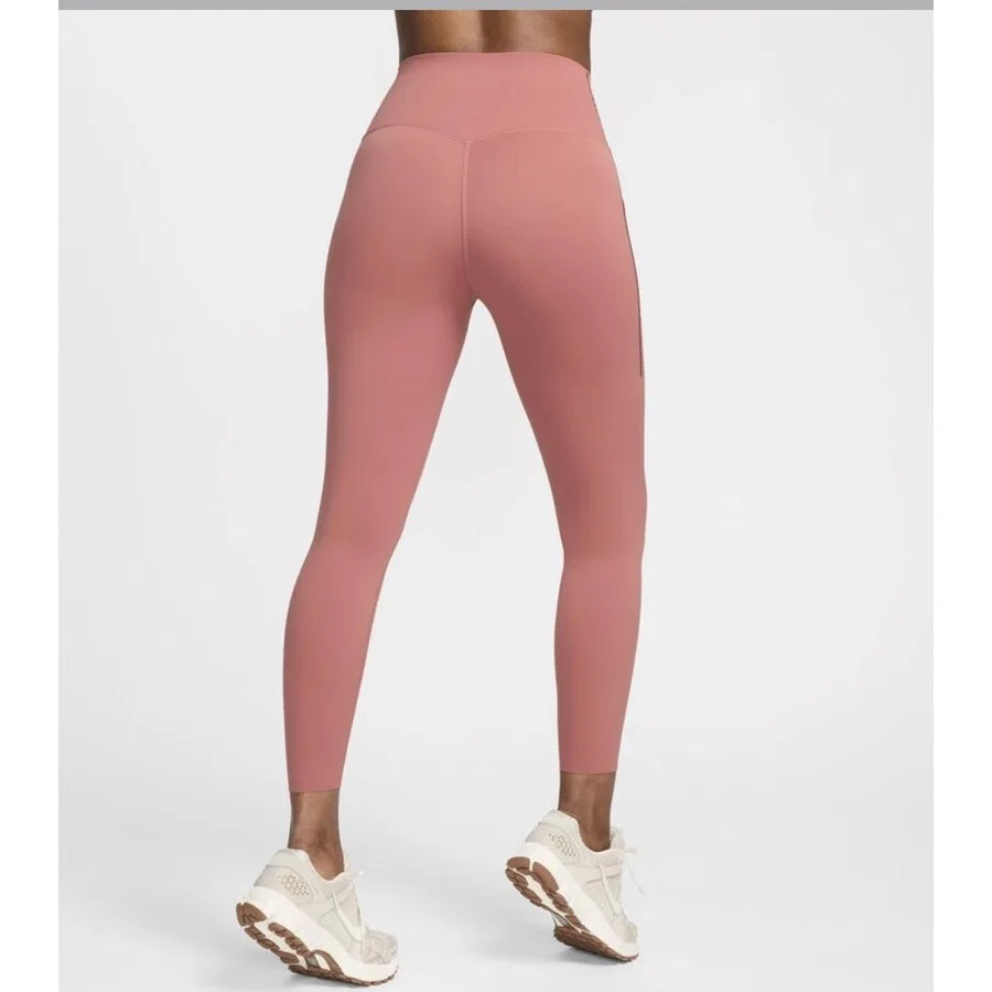 Женские леггинсы для тренировок Nike Dri-Fit Universa Support High-Waisted 7/8, Розовый — фото 3