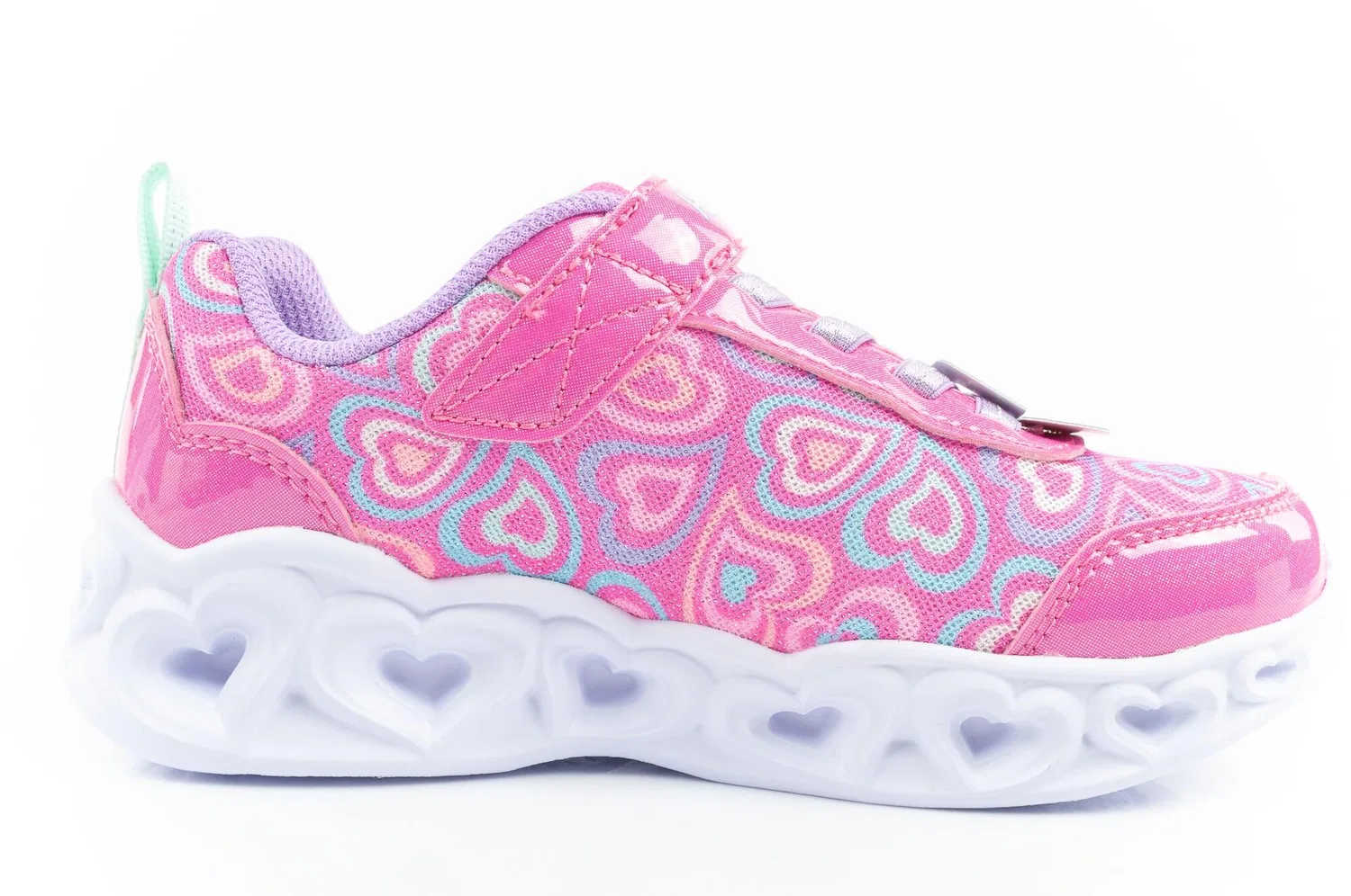 Детские спортивные кроссовки с LED-подсветкой Skechers S Lighs-Heart, Rosa — фото 4