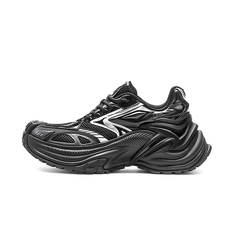 Детские кроссовки на толстой подошве Cobra RE Black Mamba Low top Chunky Sneakers Unisex OGR, Black — фото 3