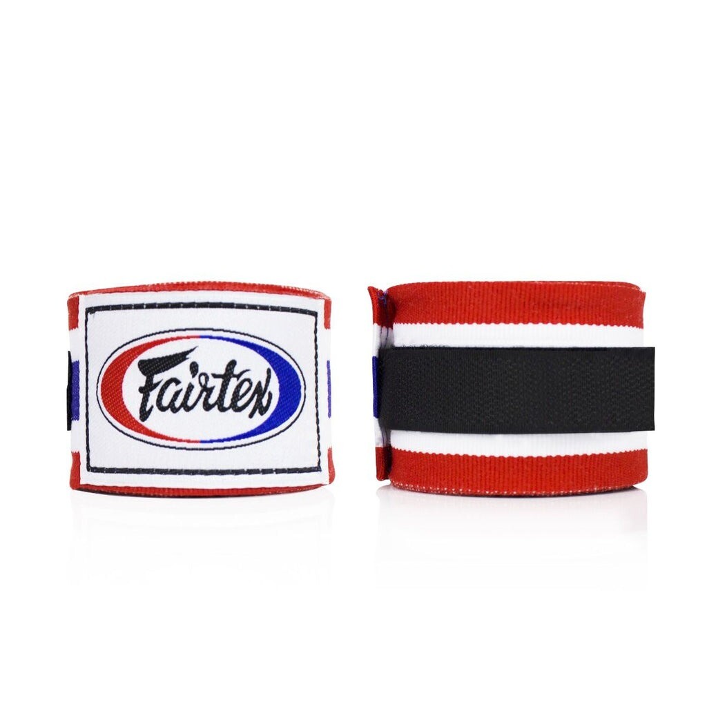 

Боксерские бинты Fairtex, 120", красный/белый/синий