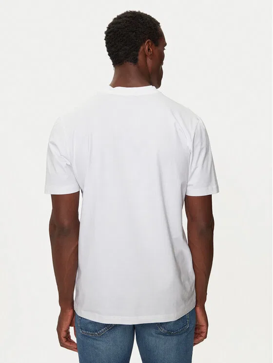 Футболка regular fit Tee V Boss, белый — фото 3