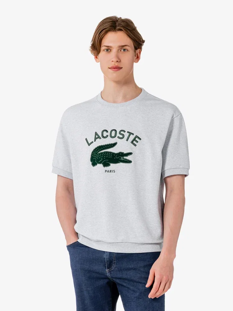 Футболка с длинным рукавом Big Croc LACOSTE, Gray
