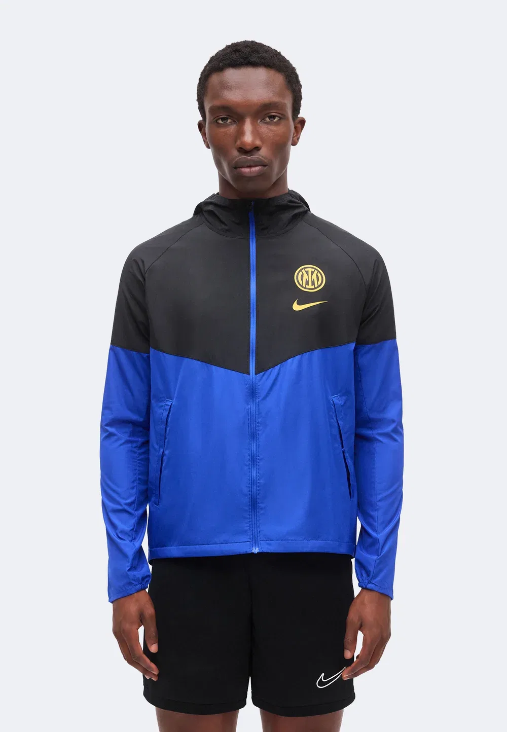 Межбеговая ветровка Nike Performance, Black/Lyon Blue/University Gold-Coloured