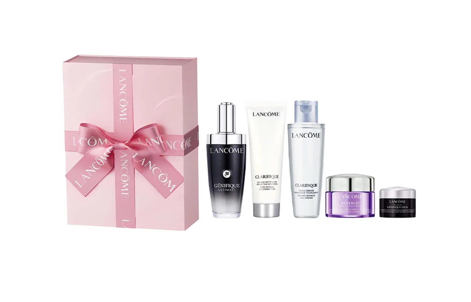 Набор косметики для лица с сывороткой Little Black Bottle Serums Box, LANCOME, Black