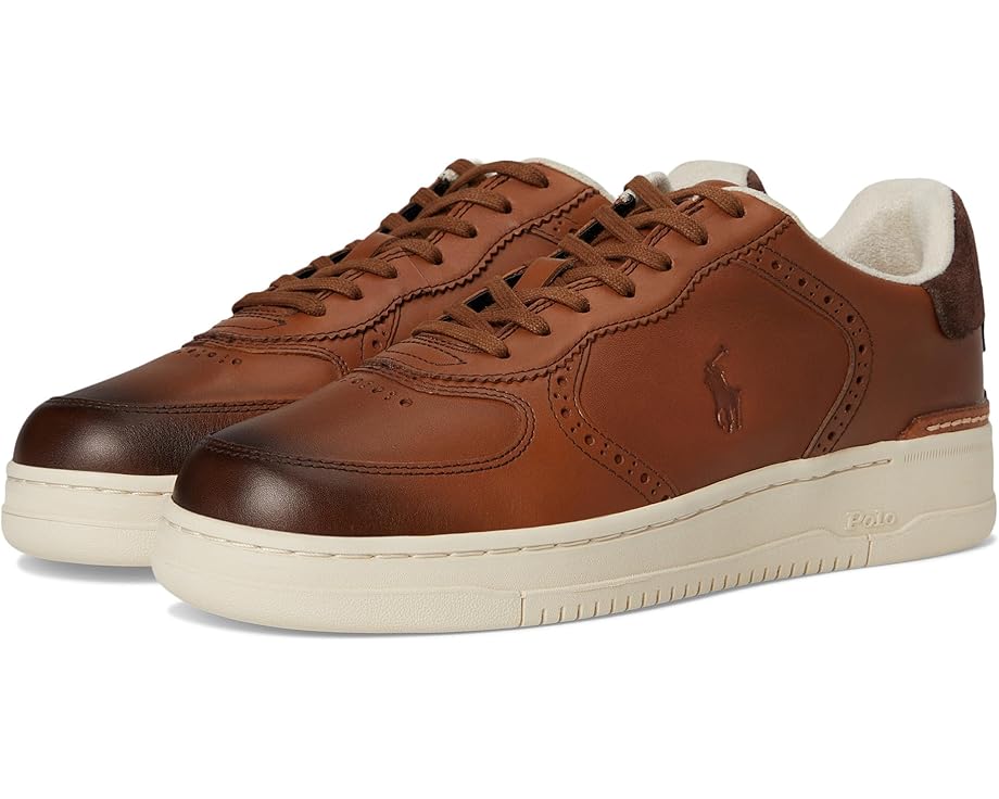 

Кроссовки Polo Ralph Lauren Master Court Brogue, желто-коричневый