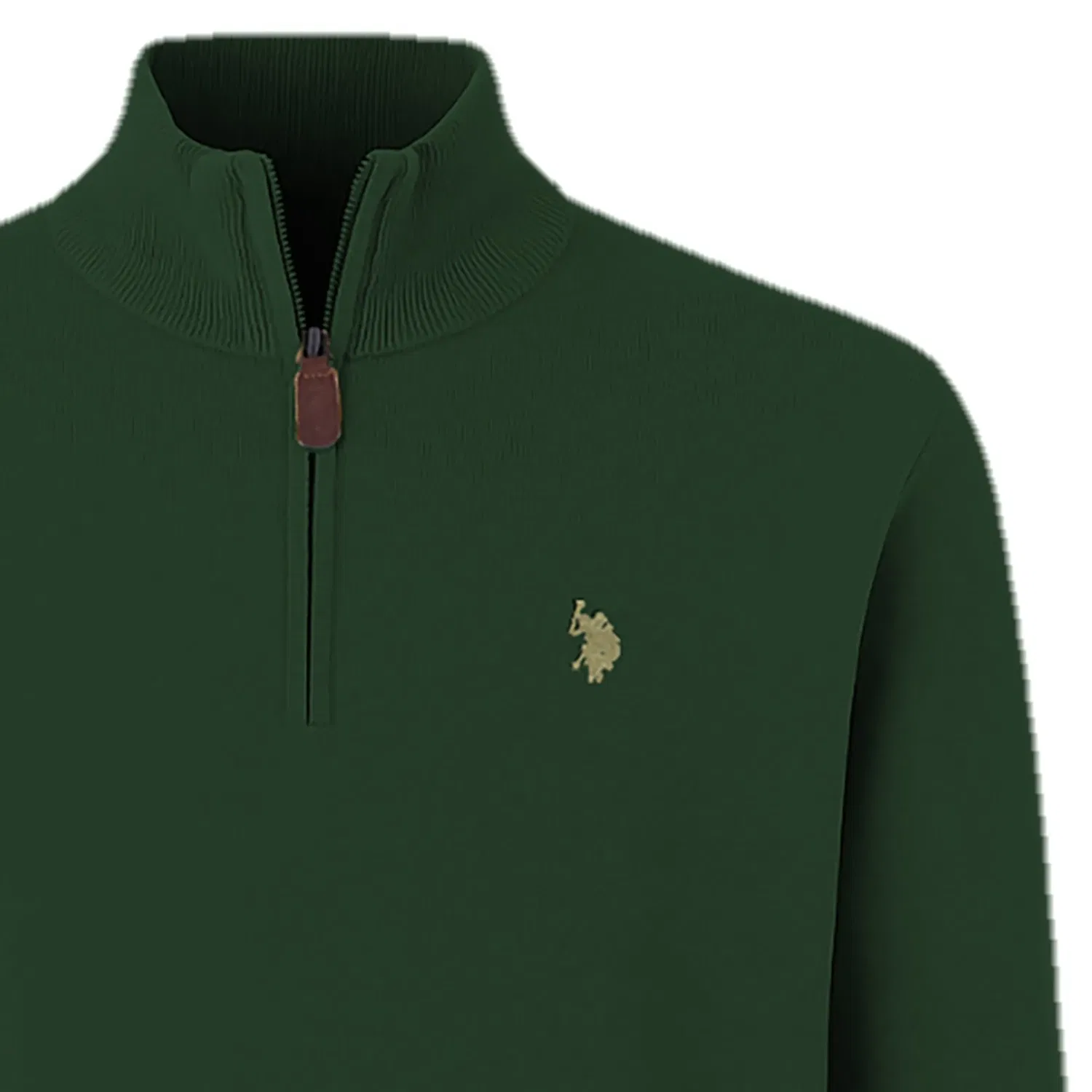 Пуловер вязаный, темно-зеленый U.S. Polo Assn. — фото 2