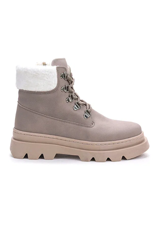 Детские ботинки для девочек на плоском ходу Edu daily zippered girls' boat shoes Kiko Kids, Dark Gray — фото 4