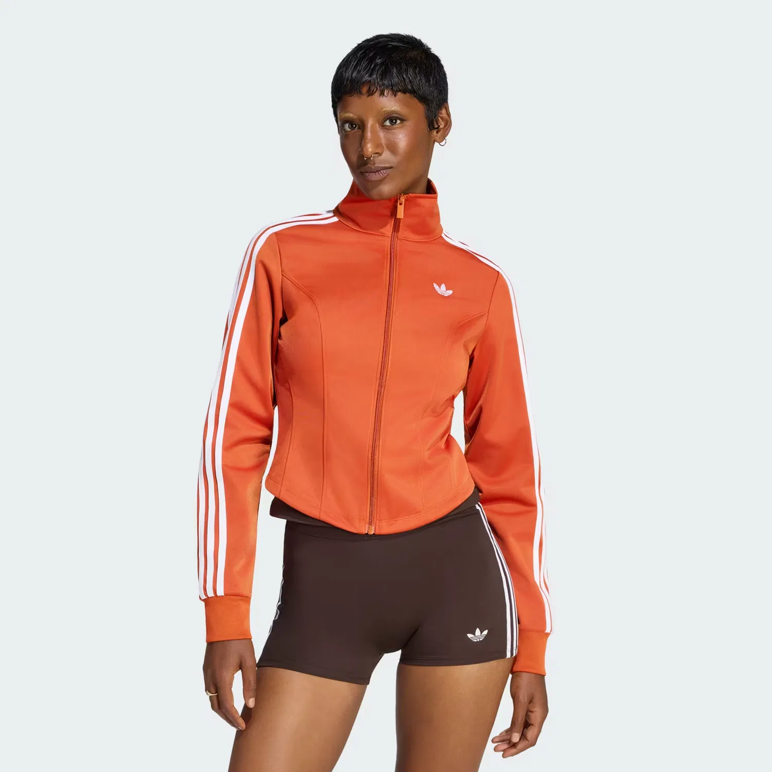 Женская куртка-топ с эффектом корсета Firebird Corset Adidas Originals, алый