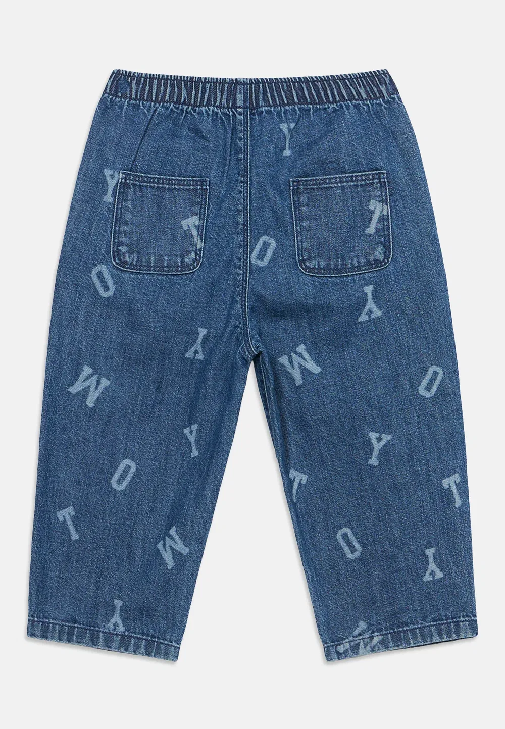 Унисекс джинсы прямого кроя, надеваемые через голову Tommy Hilfiger, Blue Denim — фото 2