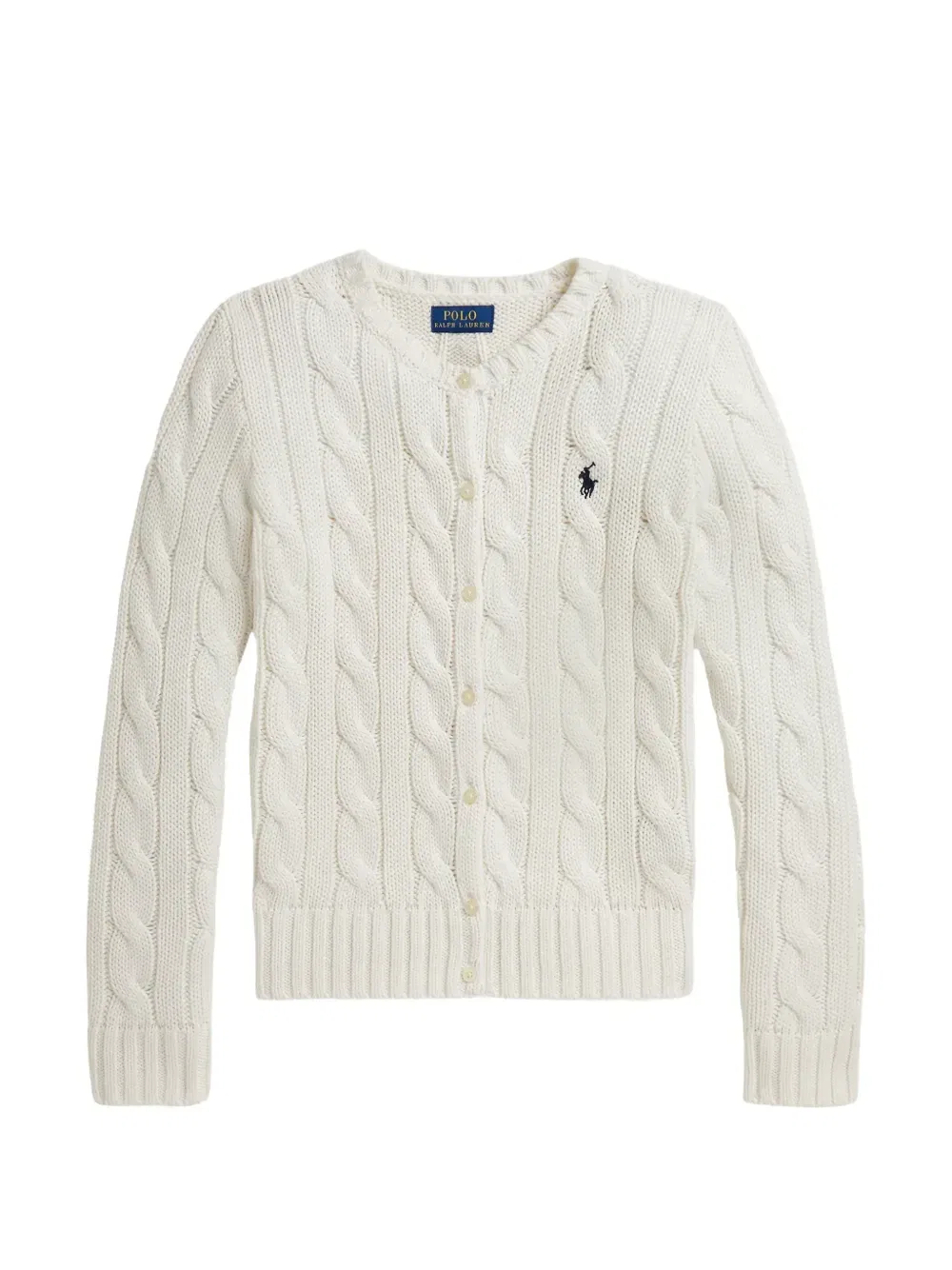 Кардиган фактурной вязки Polo Ralph Lauren Kids, белый