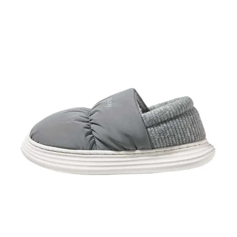 Детские домашние тапочки нескользящие с хлопковой подкладкой POSEE, Space Gray